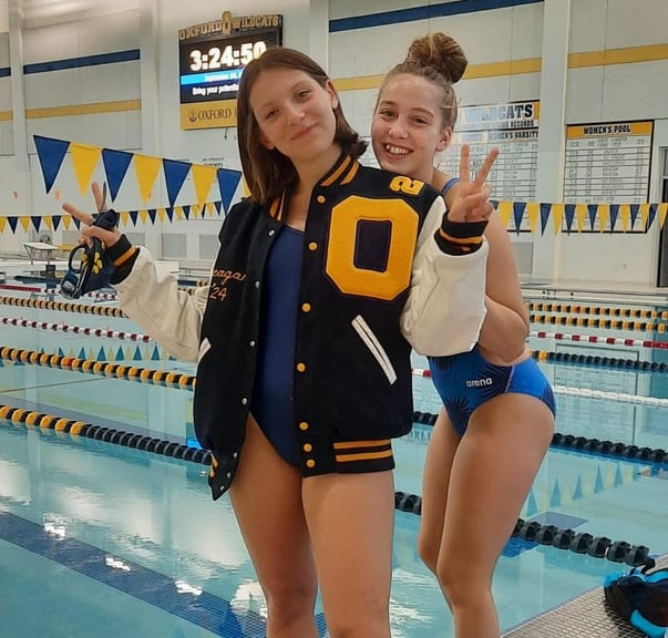 female teen swimmers