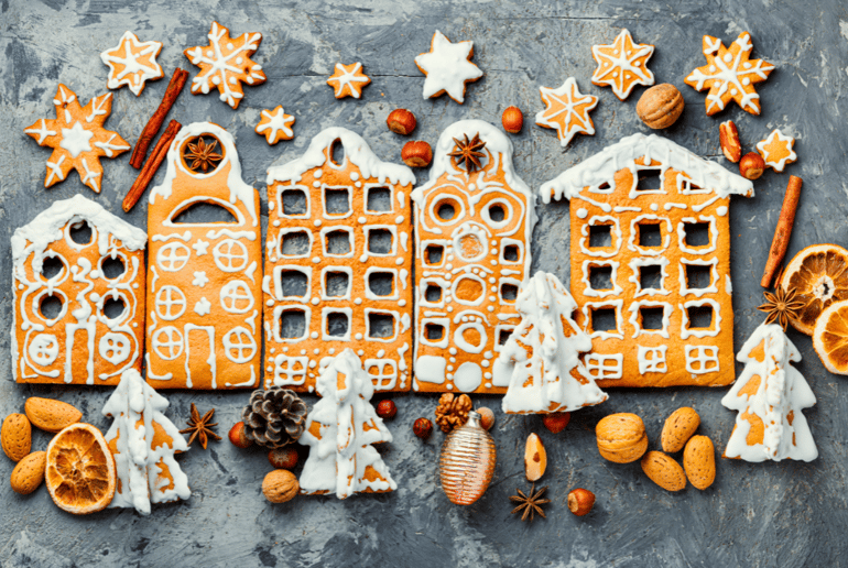 gingerbread houses