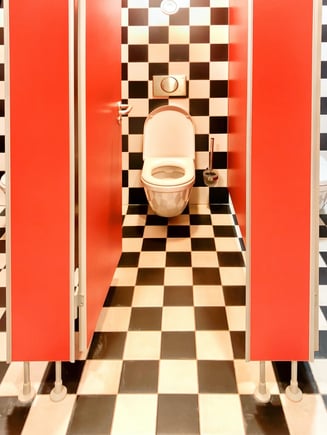 public bathroom stall