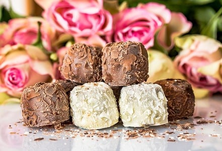 belgian milk chocolates and white chocolates