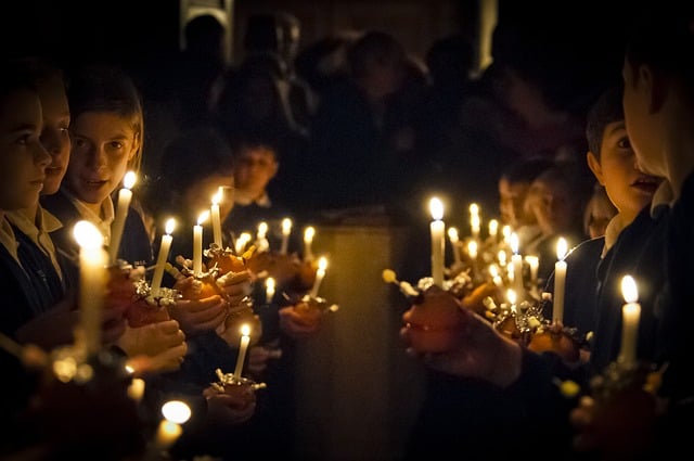 christmas candle-light ceremony