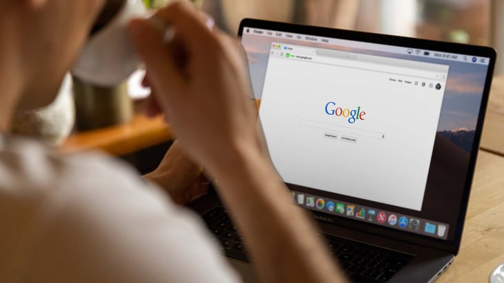 computer showing Google