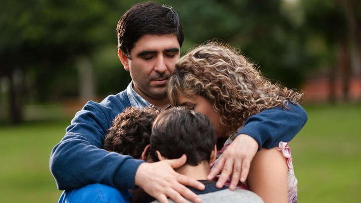 family hug