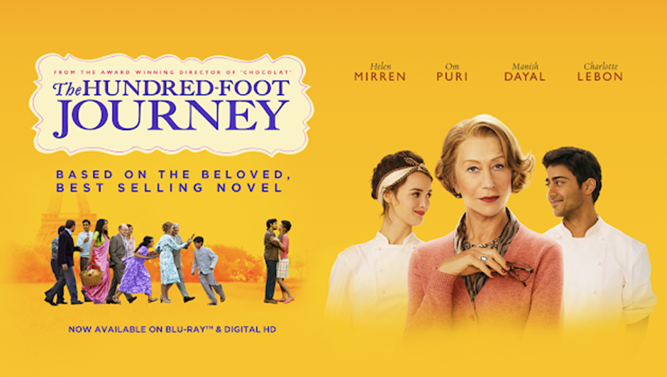 Movie poster for the movie, The Hundred-Foot Journey.