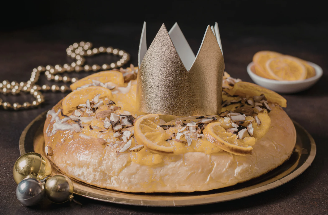 Crown on a nut bread