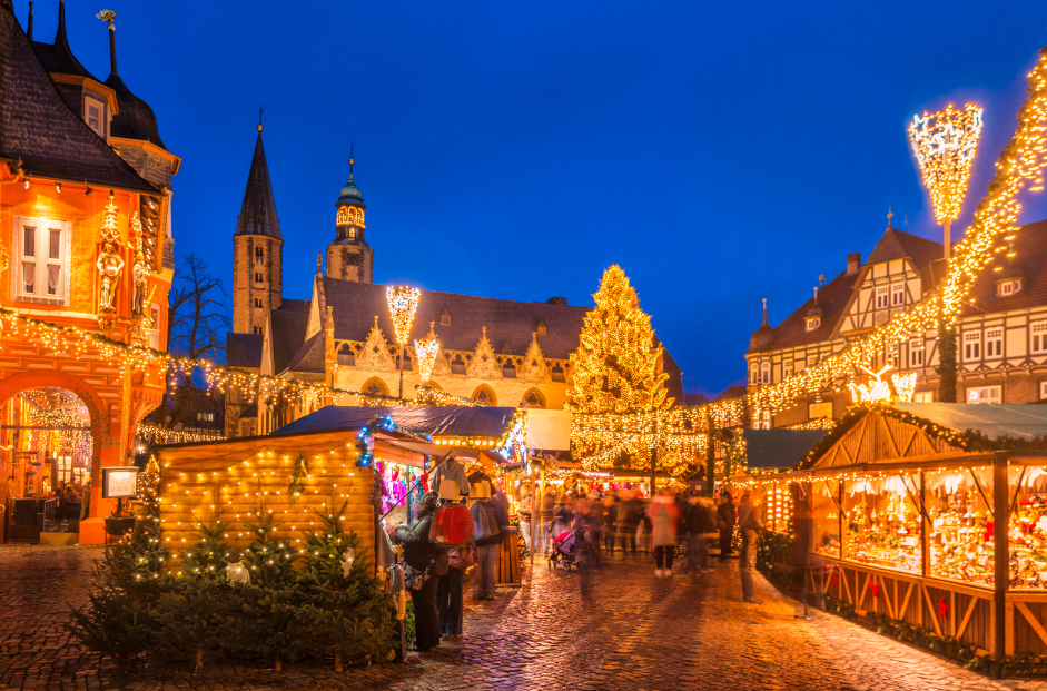 German Christmas street market