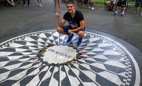 Dan at "Imagine" circle in New York