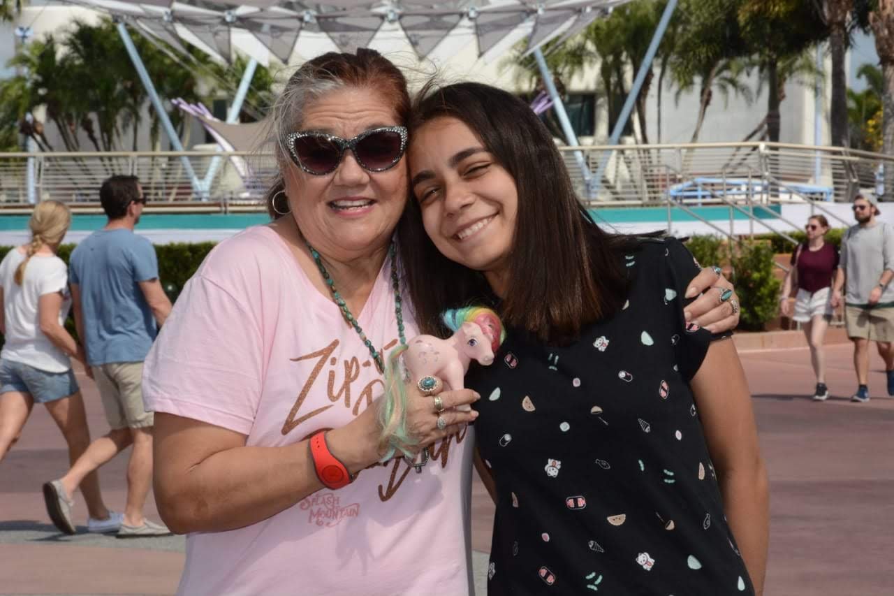 mother and daughter at Disney World