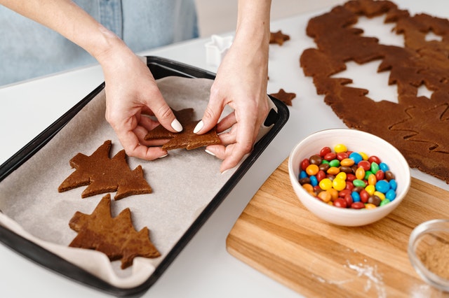 gingerbread christmas tree cookies