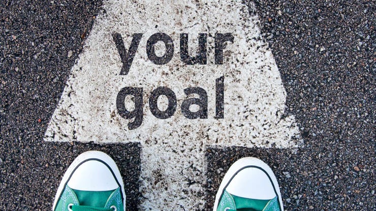 sign that says your goal